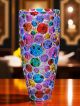 LISBOA Authentic Hand Painted Modern Decorative Crystal Vase.