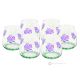 ALIZEE Set of 6 Authentic Modern Hand Painted Glasses in Premium Quality Glass.