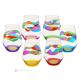 JULIETTE Set of 6 authentic modern hand painted glasses in premium quality glass.