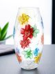BETTY Authentic hand painted vase modern decorative premium quality glass.