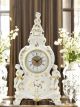 Table clock ceramic - Accent décor - Cherub figurines baroque