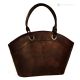 ELISABETH Totes top-handle bags handcrafted women's bag in real leather Antique brown