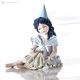 BLUE FAIRY, Romantic Capodimonte statuette, fairy-tale touch in porcelain.