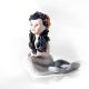 THE LITTLE MERMAID Capodimonte porcelain statuette, the magic of Italian fairy tales.