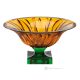 FIRE Authentic hand painted centerpiece modern decorative glass premium quality.
