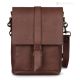 STEVEM Crossbody bag men's bag handcrafted in real brown leather