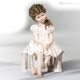 LUNA Capodimonte Doll, romantic image of pure porcelain.