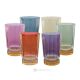 Set of 6 authentic modern hand painted drink glasses in premium quality glass.