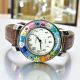 SPACE wristwatch with Murrine Murano glass hand made authentic Made in Italy