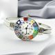 RIALTO wristwatch with Murrine Murano glass hand made authentic Made in Italy