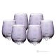 PERLE Set of 6 authentic modern hand painted water glasses in superior quality glass.