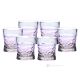 SOUND Set of 6 authentic modern hand painted water glasses in premium quality glass.
