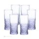 SOUND Set of 6 authentic modern hand painted drink glasses in premium quality glass.