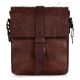 STEVESIKU Crossbody bag men's bag handcrafted in real brown leather