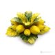 LEMON CANDLE HOLDER – Centerpiece table decoration, Capodimonte ceramic