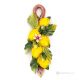 LEMONS – Hanging fruit composition in Capodimonte ceramic, handmade