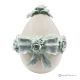 TIFFANY EGG – Centerpiece for table, fine Capodimonte porcelain, handmade